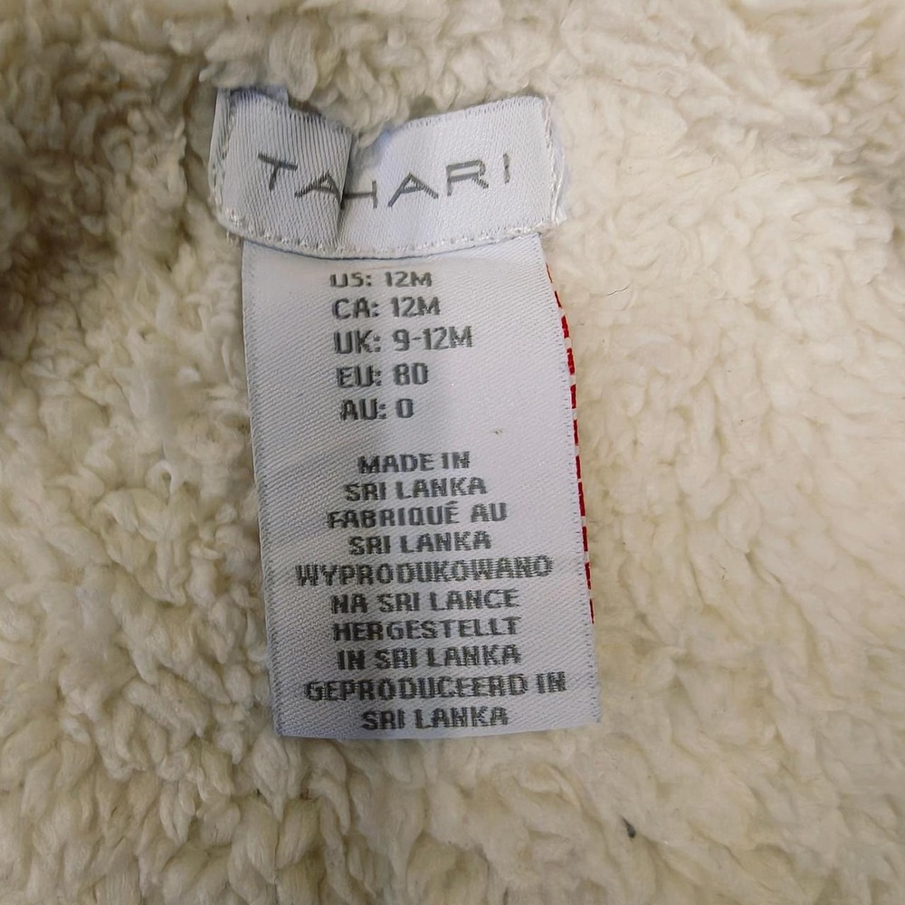 Tahari Pink Quilted Sherpa Lined Hooded Baby Coat Jacket 12M - Picture 4 of 4